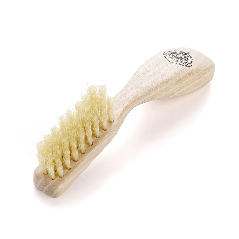 Kent Brushes wooden left handed beard brush brd3