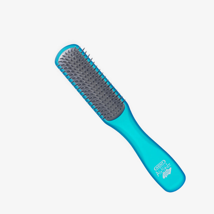 AirHedz Glo Narrow Detangling Brush in Blue - AHGLO02 BLUE