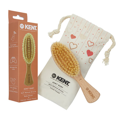 Kent Brushes Baby Brush with Travel Bag and Packaging