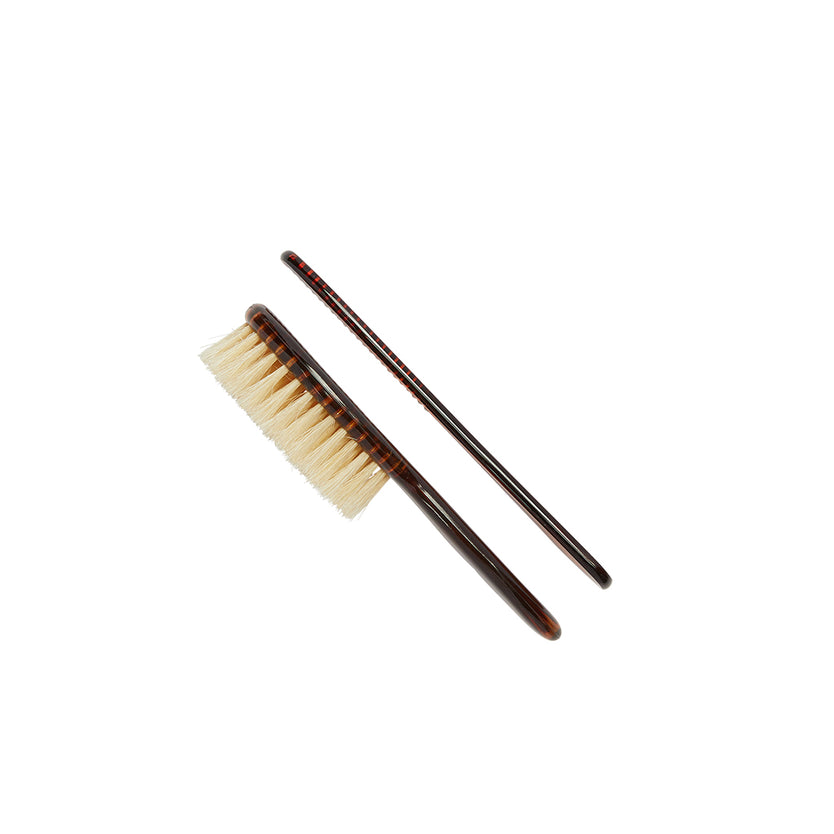 Tortoiseshell Effect Soft Natural Bristle Baby Brush and Comb Set - BA30