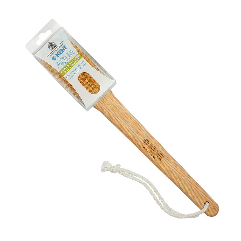 Ash Pure White Bristle Bath Bat with Fixed Head - FD5 - Packaging