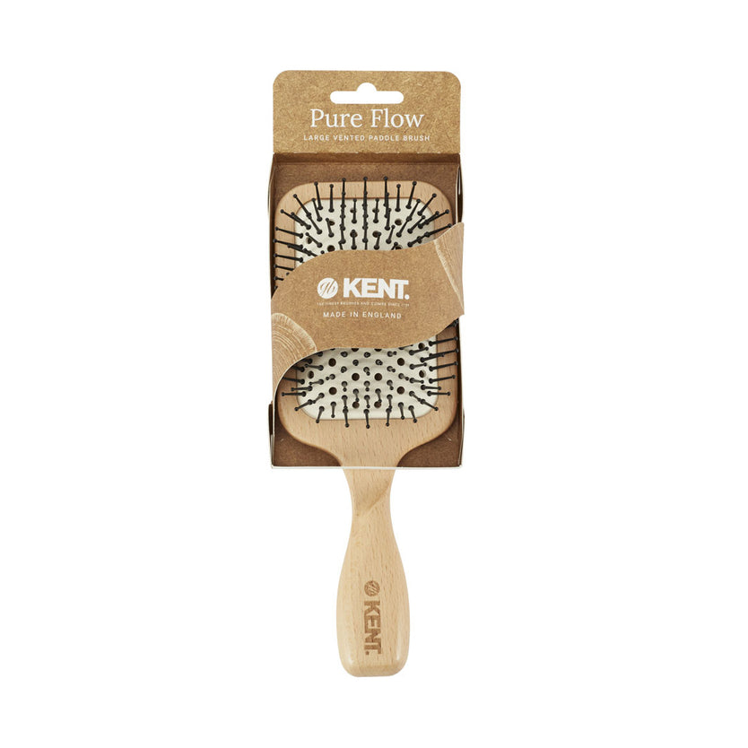 Pure Flow Large Vented Fine Quill Paddle Brush - LPF2