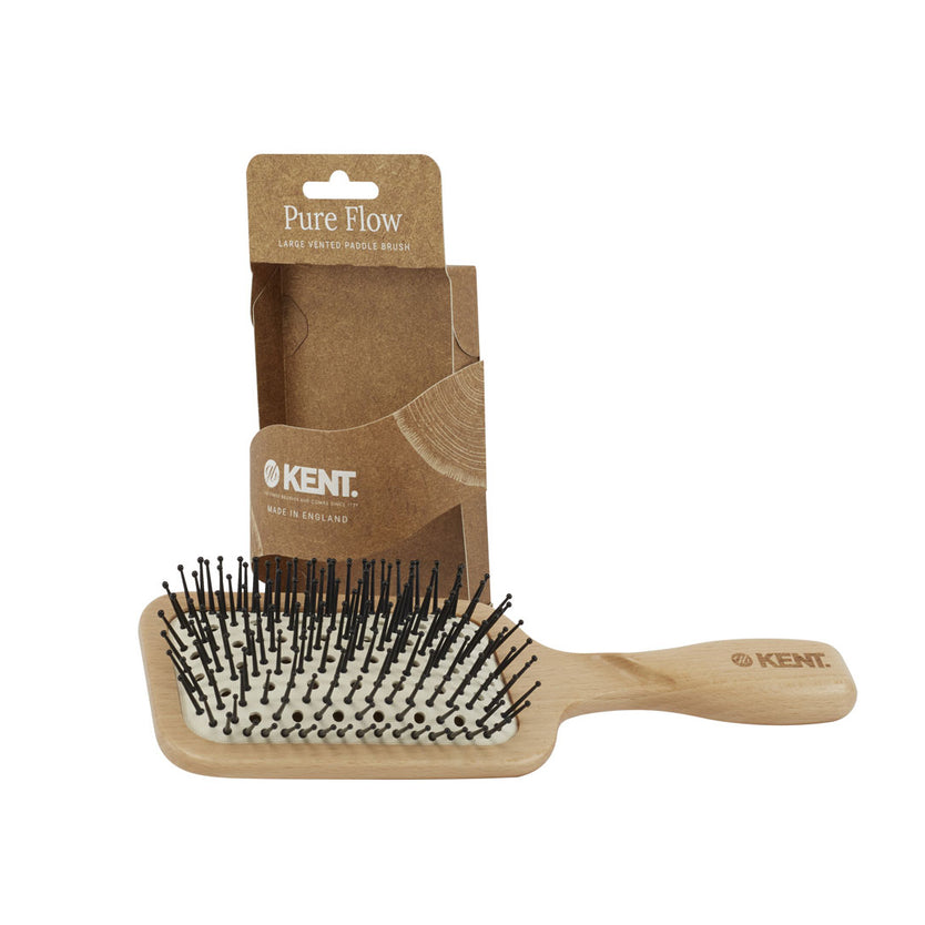 Pure Flow Large Vented Fine Quill Paddle Brush - LPF2