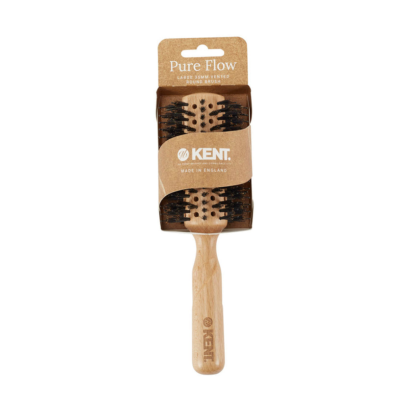 Pure Flow Large Vented 70mm Bristle Nylon Mix Round Brush - LPF5