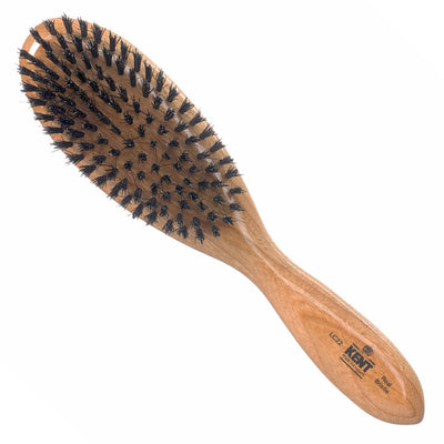 Ladies Finest Cherrywood Pure Black Bristle Oval Brush - LC22