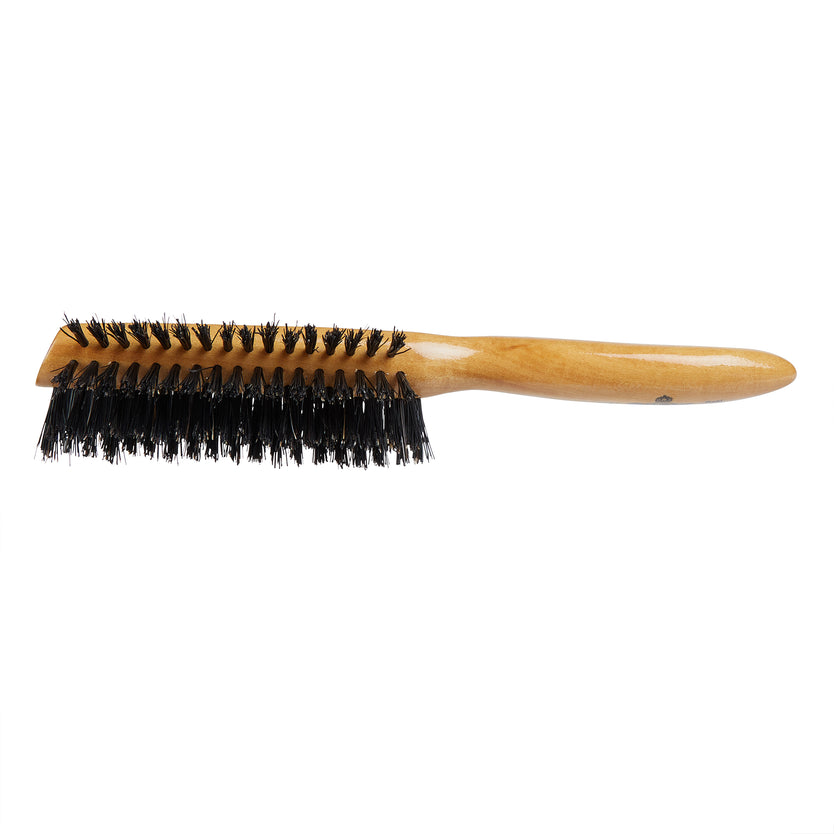 Handmade Satinwood Pure Bristle Half Round Hairbrush - LHS7