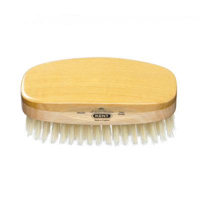 Mens Finest Satinwood Pure Soft White Bristle Rectangular Brush - MS23D