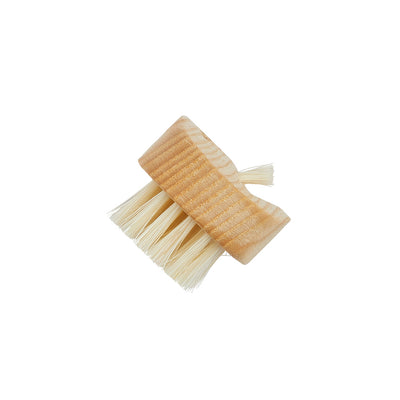 NB3 Ash Pure White Bristle Extra Row Nail Brush - End LR