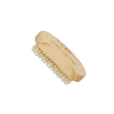 NB3 Ash Pure White Bristle Extra Row Nail Brush - Side Slant LR