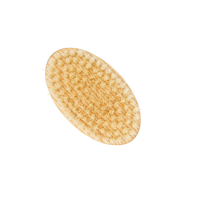 NB6 Extra Large Ash Pure White Bristle Nail Brush - Bottom LR