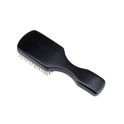 Handmade Ebony Pure White Bristle Hairbrush - OHE1