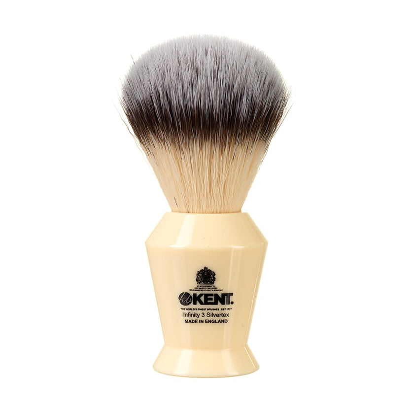 Infinity Plus Ivory White Synthetic Shaving Brush - INFINITY 3