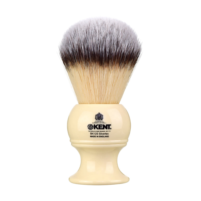Extra Large Synthetic Ivory White Shaving Brush - BK12S