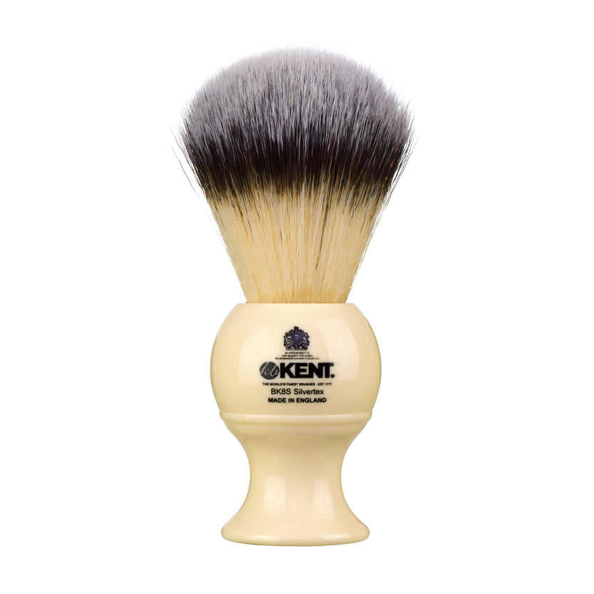 Large Synthetic Ivory White Shaving Brush - BK8S