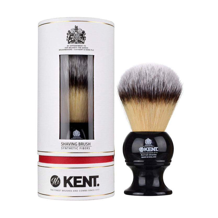 Extra Large Synthetic Black Shaving Brush - BLK12S