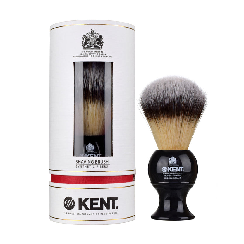 Large Synthetic Black Shaving Brush - BLK8S