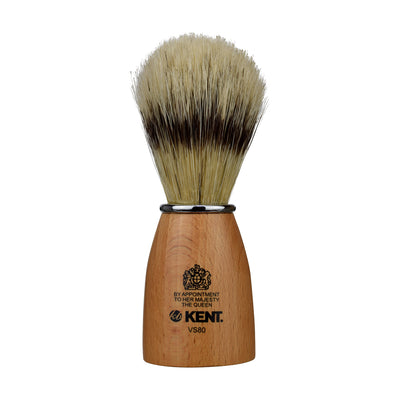 Small Wooden Socket Badger Effect Bristle Shaving Brush - VS80