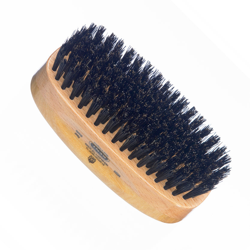 Mens Finest Satinwood Pure Black Bristle Rectangular Brush - MS23