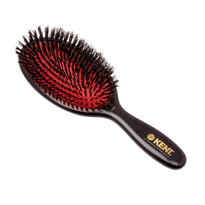 Classic Shine Medium Pure Black Bristle Hairbrush - CSFM