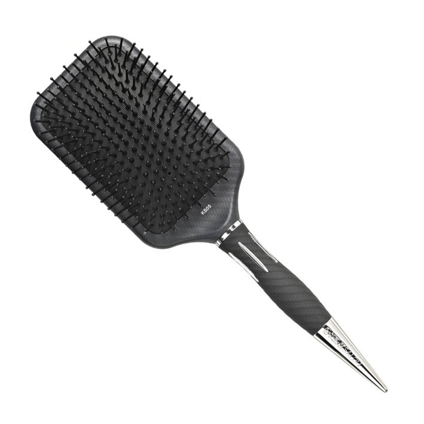 Large Paddle Hairbrush with Thin Pins - KS05
