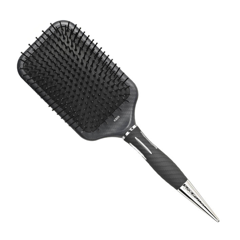 Large Paddle Hairbrush Thin Pins KS05