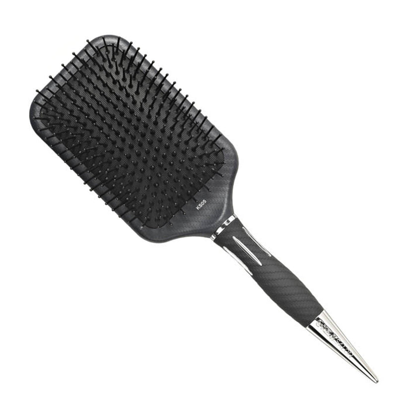 Large Paddle Hairbrush with Thin Pins - KS05L