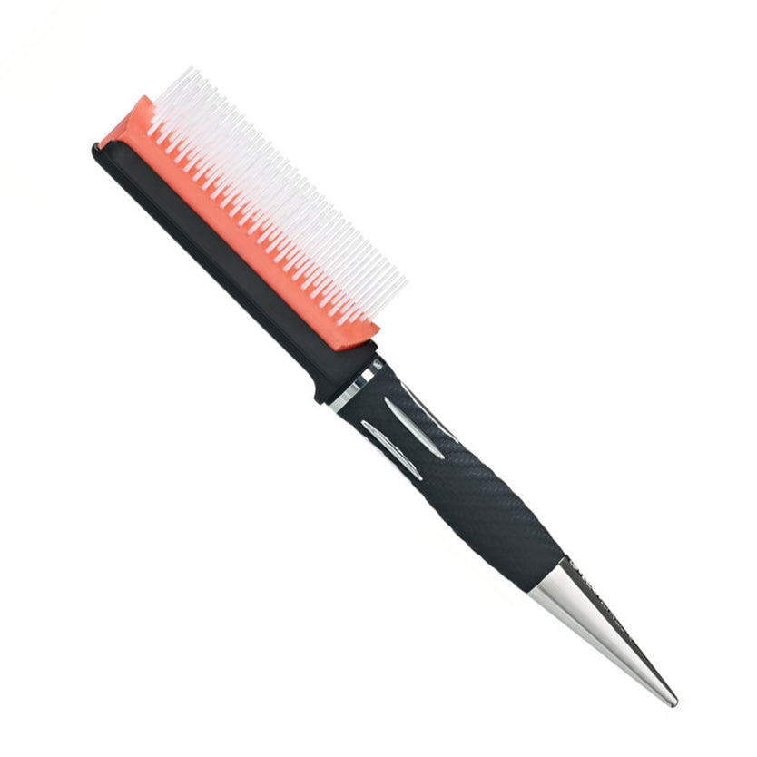 7 Row Rubber Pad Hairbrush - KS09