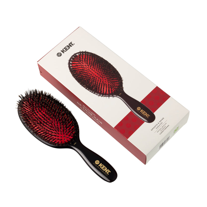 CSFL - Classic Shine Large Pure Black Bristle Hairbrush in Packaging 3 - LR