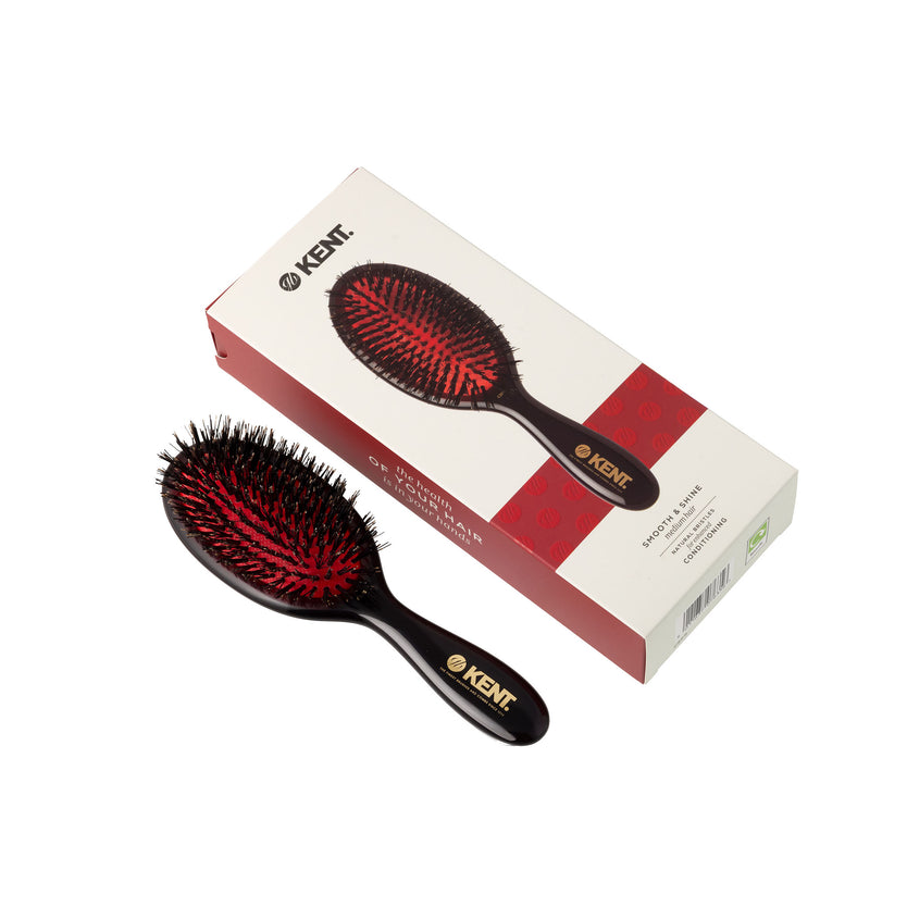 CSFS - Classic Shine Small Pure Black Bristle Hairbrush Packaging 3 - LR