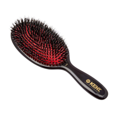 CSML - Classic Shine Large Mixed Bristle Hairbrush Front Slant View - LR