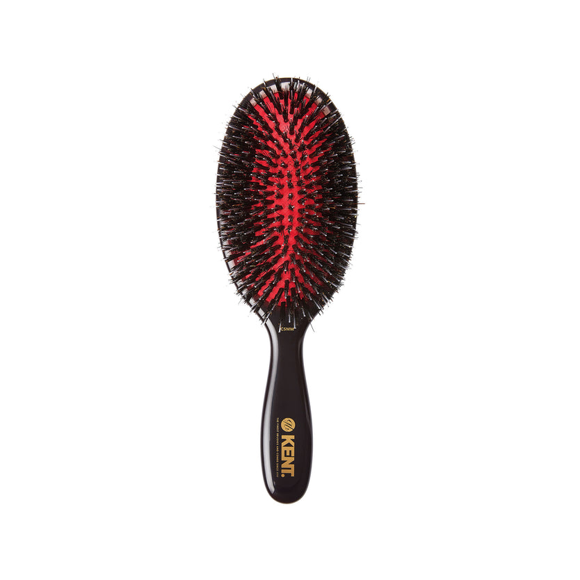 CSMM - Classic Shine Medium Mixed Bristle Hairbrush Front View - LR