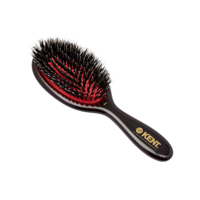 CSMS - Classic Shine Small Mixed Bristle Hairbrush Front Slant View - LR