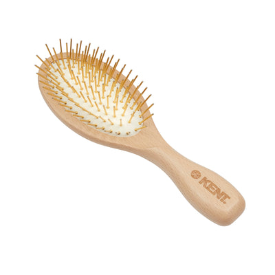 GOLD-L - The Gold Pin Hairbrush Front Slant View - LR