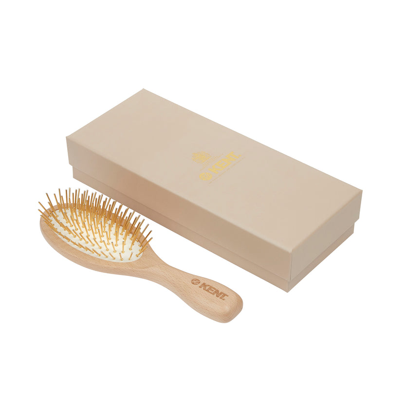 GOLD-L - The Gold Pin Hairbrush Packaging And Brush 2 - LR