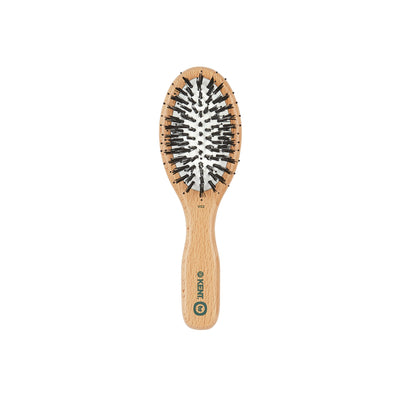 V02 - Small Cushion Vegan Bristle Nylon Mix Hairbrush Front View - LR