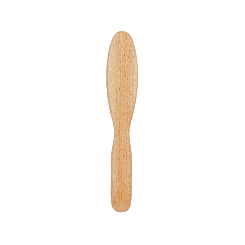 V05 - Narrow Oval Vegan Bristle Hairbrush Back View - LR