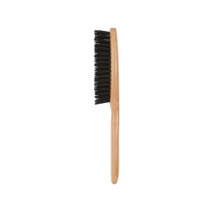 V05 - Narrow Oval Vegan Bristle Hairbrush Side View - LR