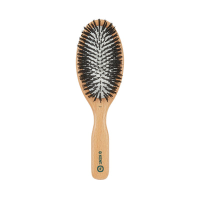 V07 - Large Cushion Vegan Bristle Hairbrush Front View - LR