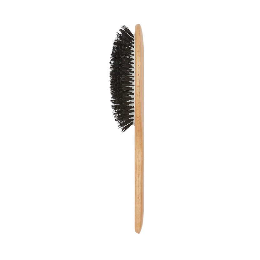 V07 - Large Cushion Vegan Bristle Hairbrush Side View - LR