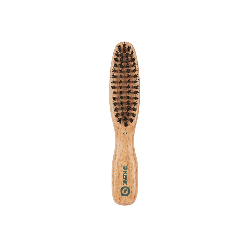 V10 - Vegan Bristle Travel Hairbrush Front View - LR