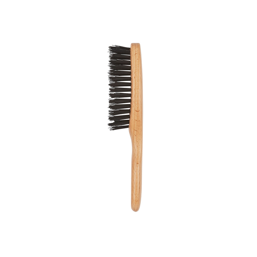 V10 - Vegan Bristle Travel Hairbrush Side View - LR