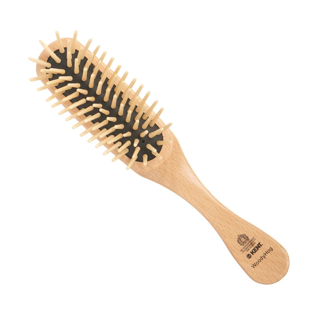 WoodyHog Beechwood Wooden Quill Hairbrush KB WOODYHOG