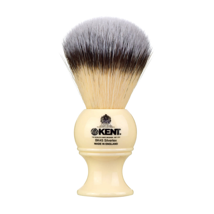 Medium Synthetic Ivory White Shaving Brush - BK4SL