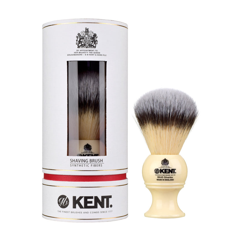 Medium Synthetic Ivory White Shaving Brush - BK4SL