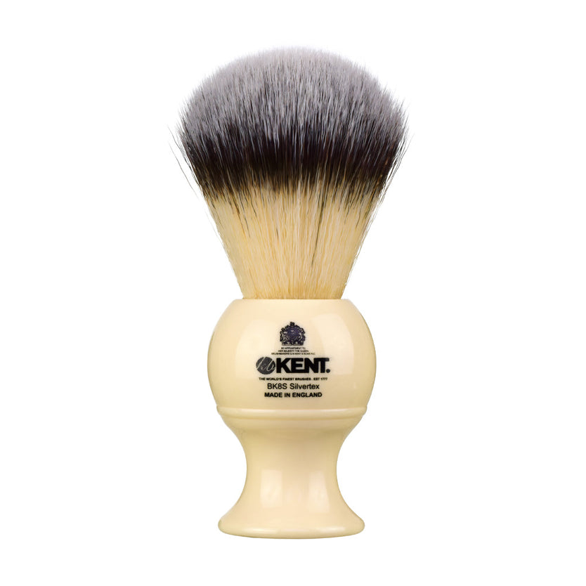 Large Synthetic Ivory White Shaving Brush - BK8SL