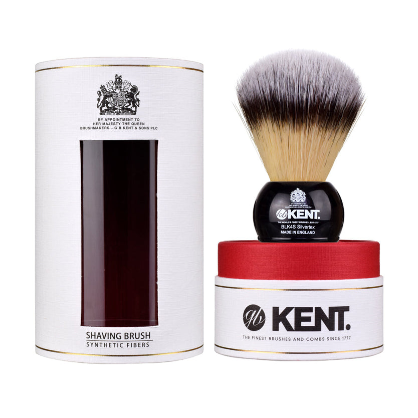 Medium Synthetic Black Shaving Brush - BLK4SL