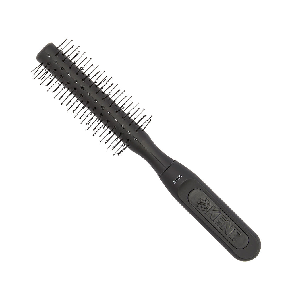 Round hair outlet brush straightener