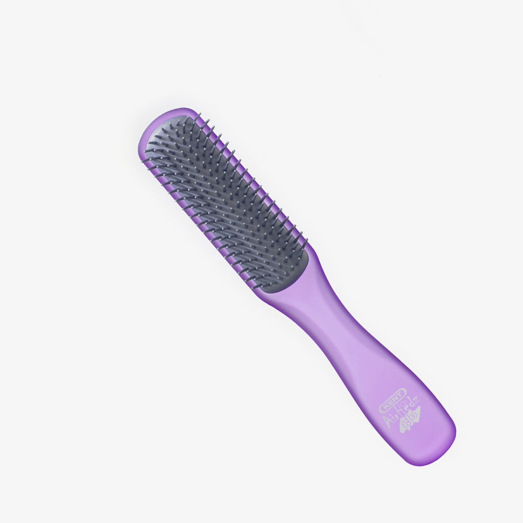 AirHedz Glo Narrow Detangling Brush AHGLO02 PURP