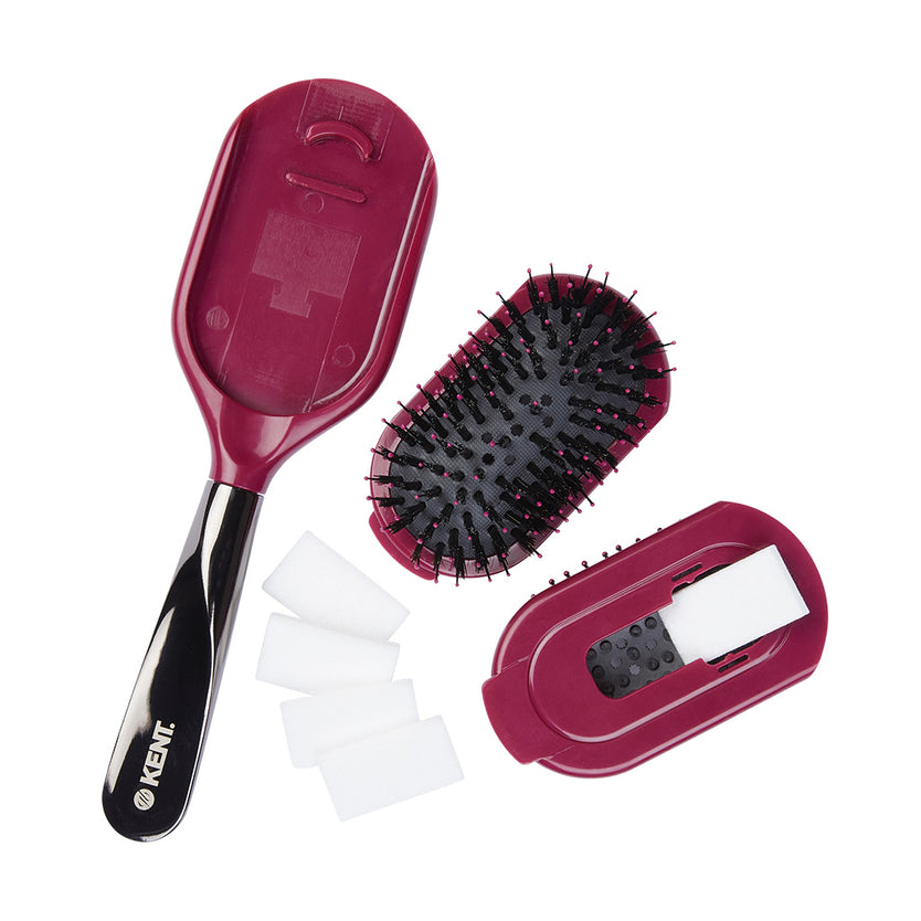 2-in-1 Hairbrush with Perfume Pads - ALLURE