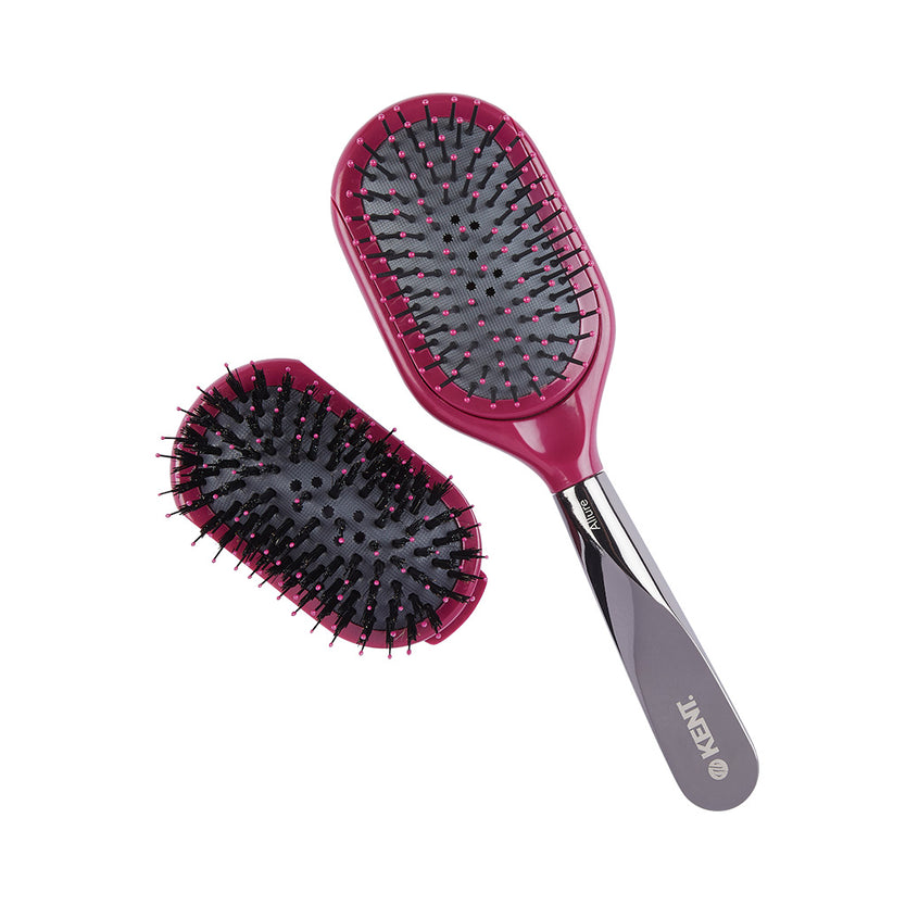 2-in-1 Hairbrush with Perfume Pads - ALLURE